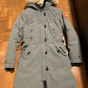 long dress light grey canada goose winter coat